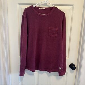 Marine Layer Mens Signature Pocket Tee Long Sleeved Size Medium